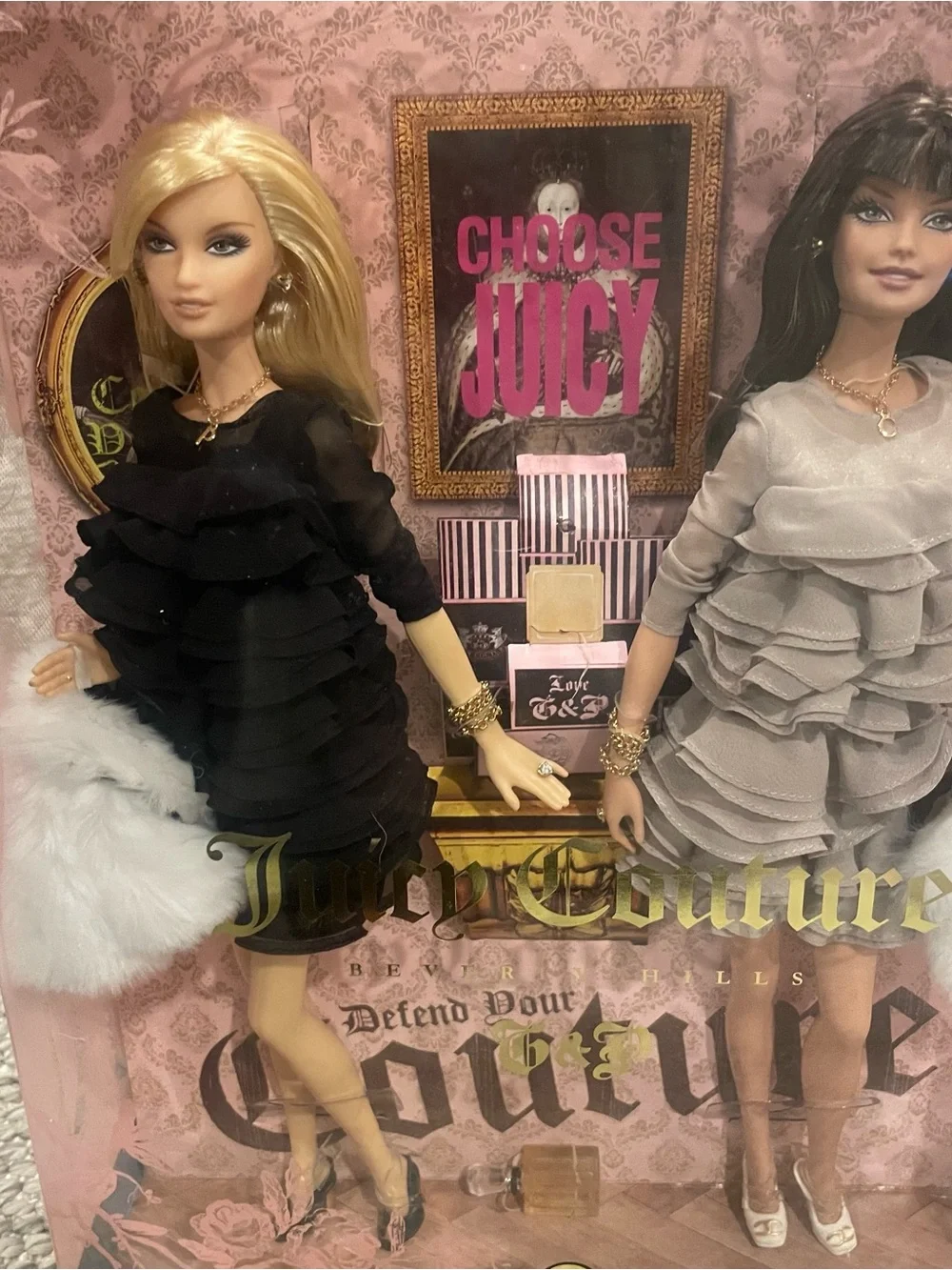 Juicy Couture Barbie Collection Gold Label Beverly Hills Dolls New In Box